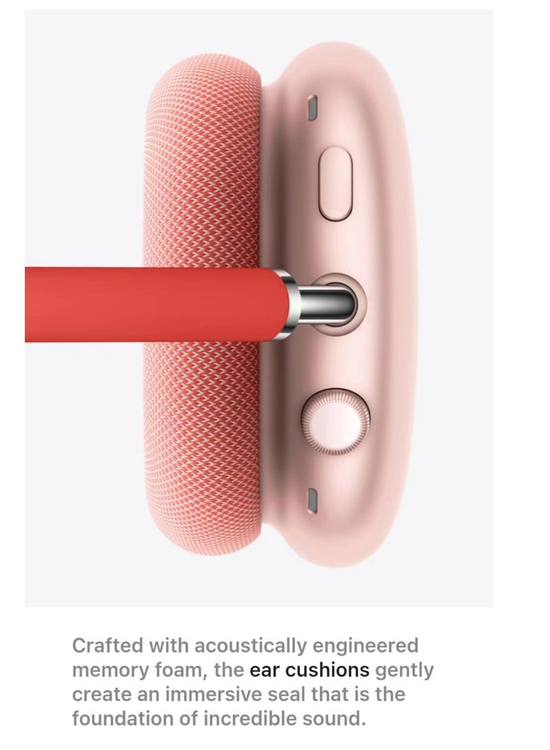 Classic Headset AP Max Over-Ear Wireless Bluetooth Headphones Active Noise Cancellation Pink