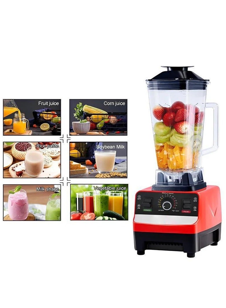 Heavy Duty Commercial Blender – High Power Stationary Mixer & Food Processor for Ice, Smoothies, and Juicing – Professional Kitchen Blender