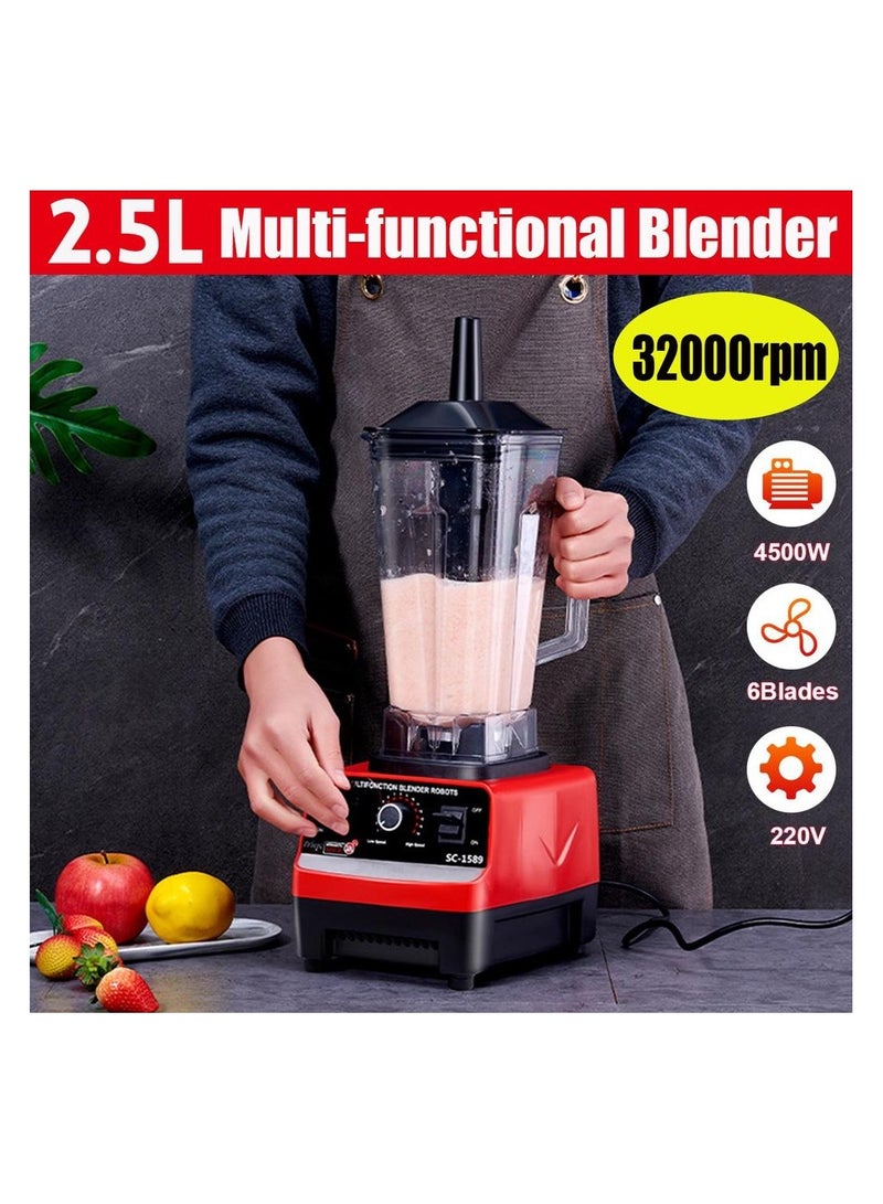 Heavy Duty Commercial Blender – High Power Stationary Mixer & Food Processor for Ice, Smoothies, and Juicing – Professional Kitchen Blender