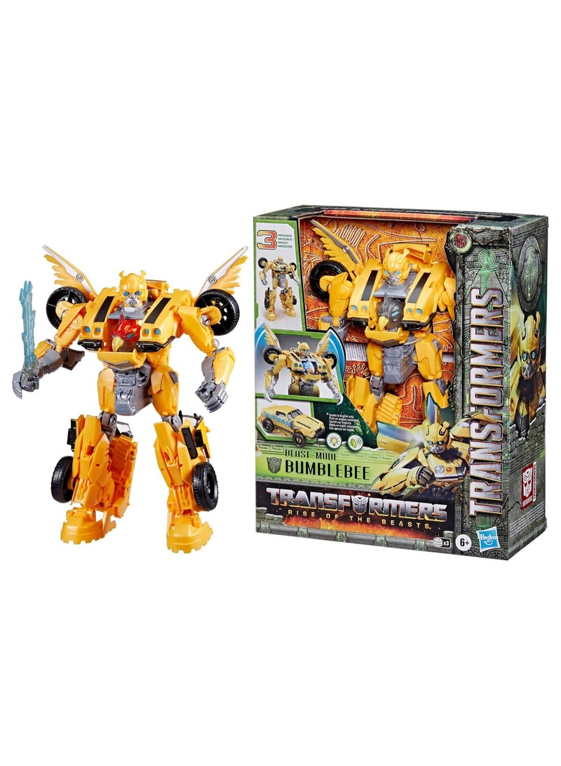 Rise of the Beasts Movie Bumblebee  Converting Toy With Lights and Sounds