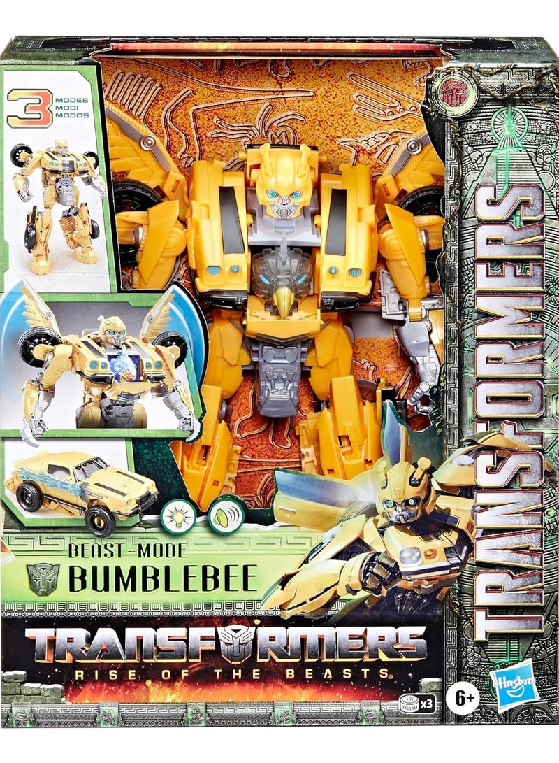 Rise of the Beasts Movie Bumblebee  Converting Toy With Lights and Sounds