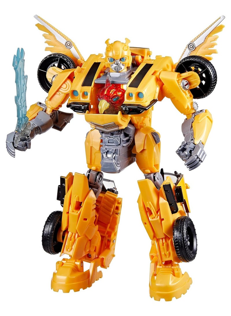 Rise of the Beasts Movie Bumblebee  Converting Toy With Lights and Sounds