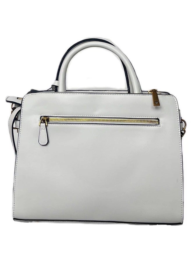 GUESS Ginevra Logo Elite Society White Satchel for Women Cloud wash SB867506