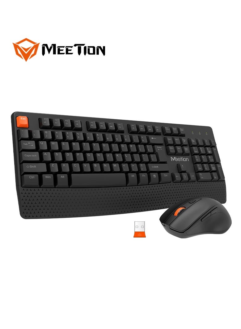 Meetion Wireless Ergonomic Keyboard Mouse Combo C4130 Adjustable stand Precision Control Ergonomic Design