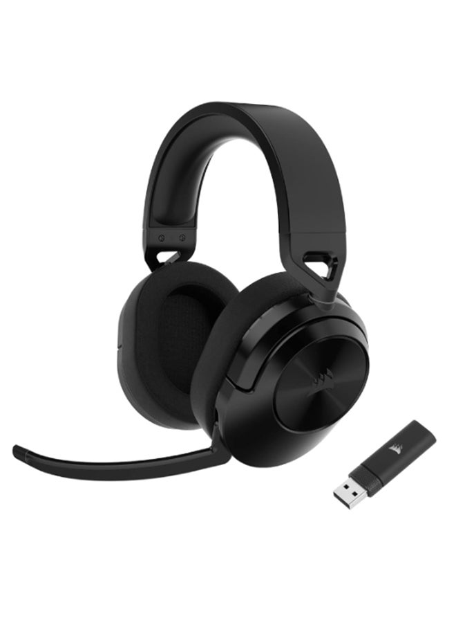 Corsair HS55 Wireless Gaming Headset, Carbon, Low-Latency 2.4Ghz Wireless or Bluetooth, Dolby Audio 7.1 Surround Sound on PC and Mac, Omni-Directional Microphone with Flip-to-Mute Function