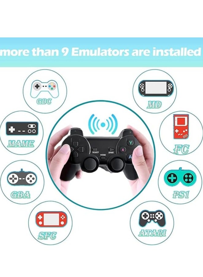 Game Console 4K HD Video Game Console 2.4G Dual Wireless Controller Classic 64GB Retro TV Game Console 10000 Game Stick