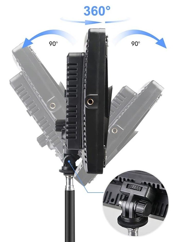 800 LED light video light kit, rechargeable and plug-powered camera video light, 3200K-5600K camera video light， rechargeable and plug-powered video conference live light