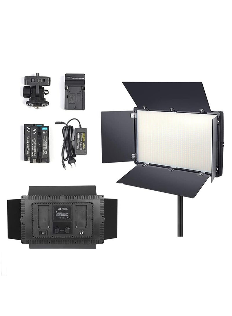 800 LED light video light kit, rechargeable and plug-powered camera video light, 3200K-5600K camera video light， rechargeable and plug-powered video conference live light