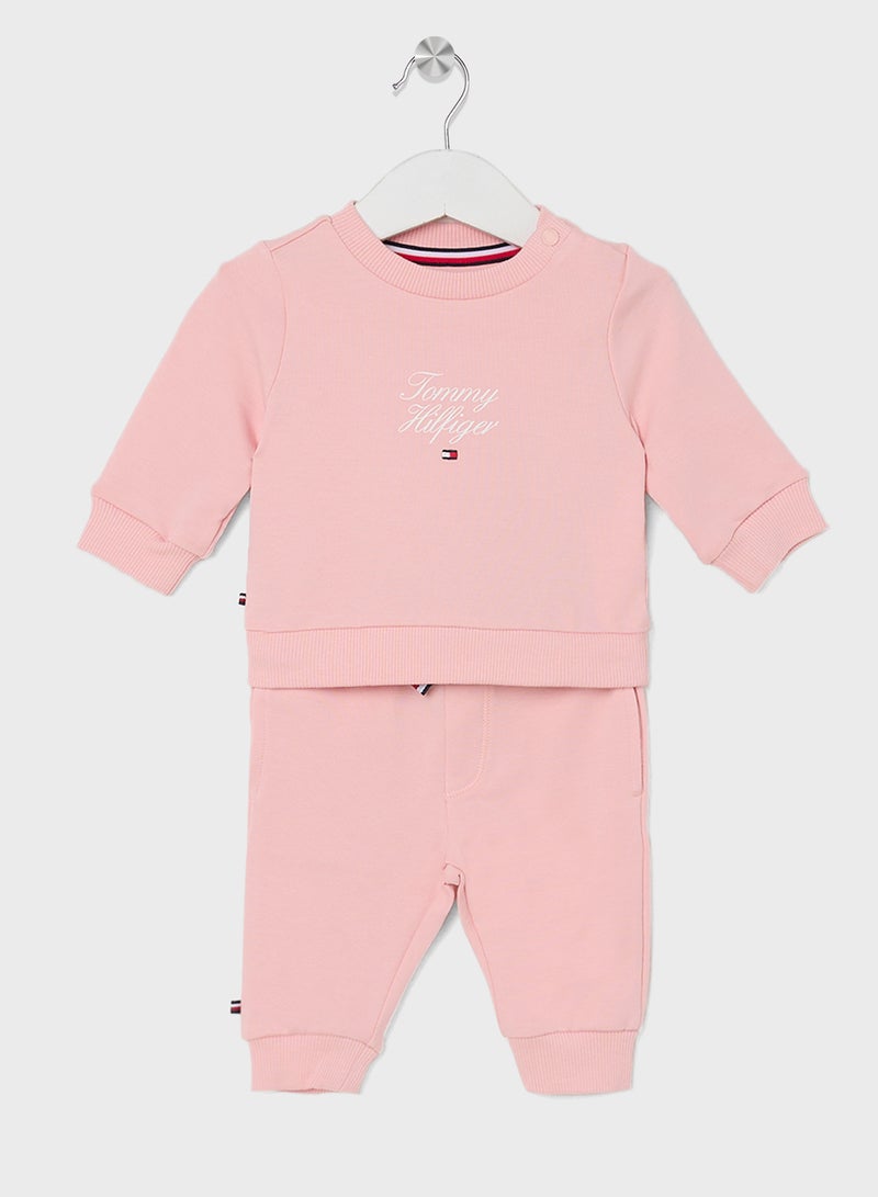 Infant Logo Sweatshirt & & Pant Set