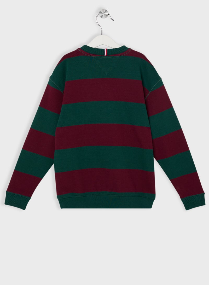 Youth Striped Sweatshirts