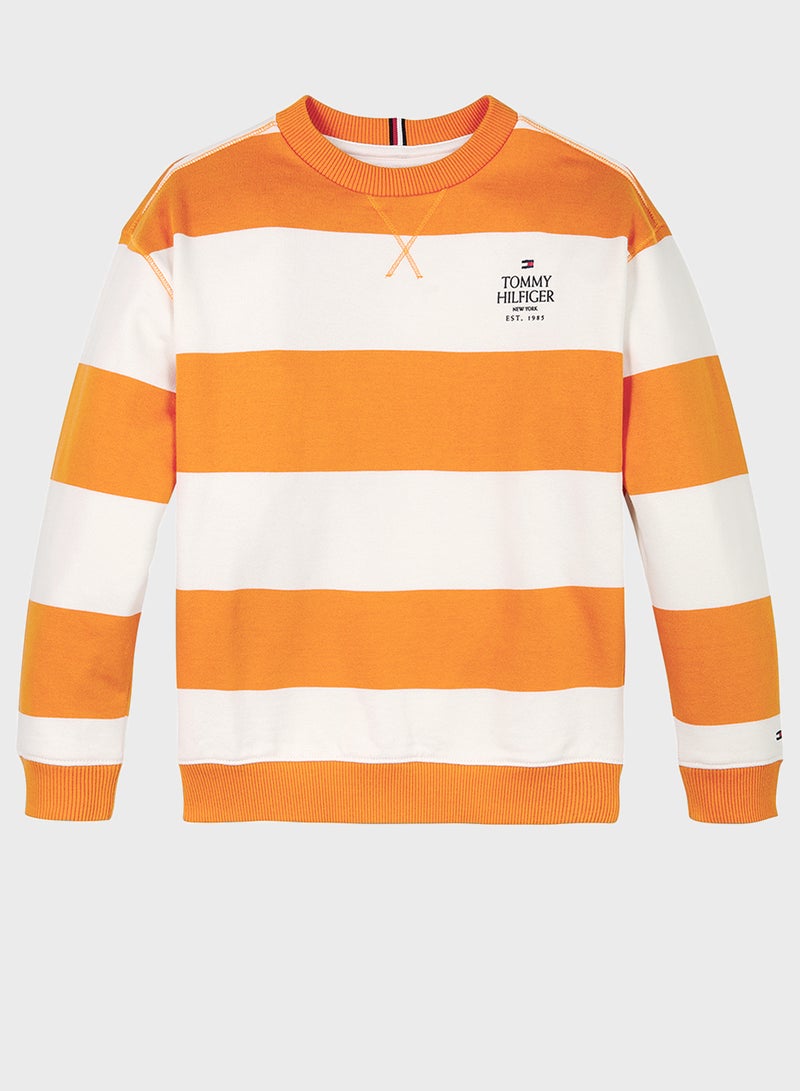 Kids Striped Sweatshirts