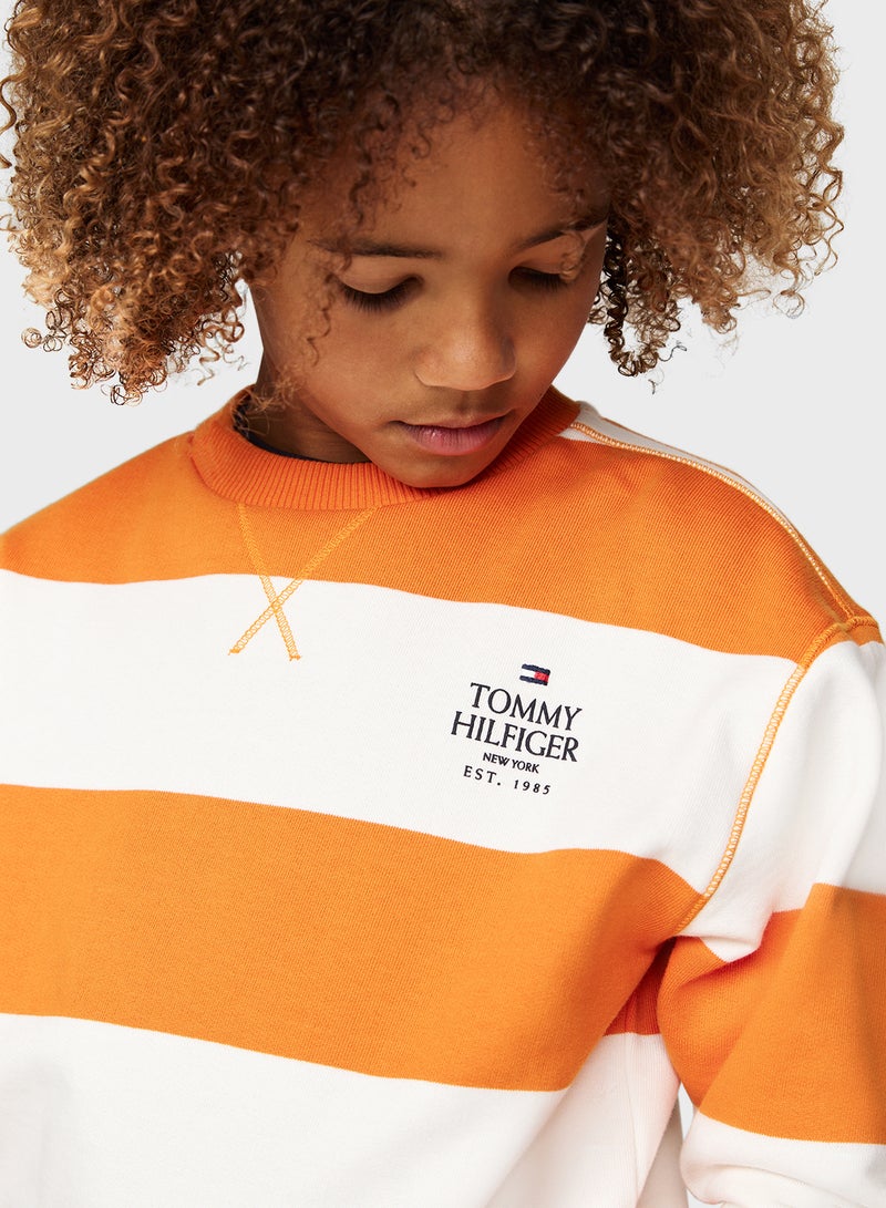 Kids Striped Sweatshirts