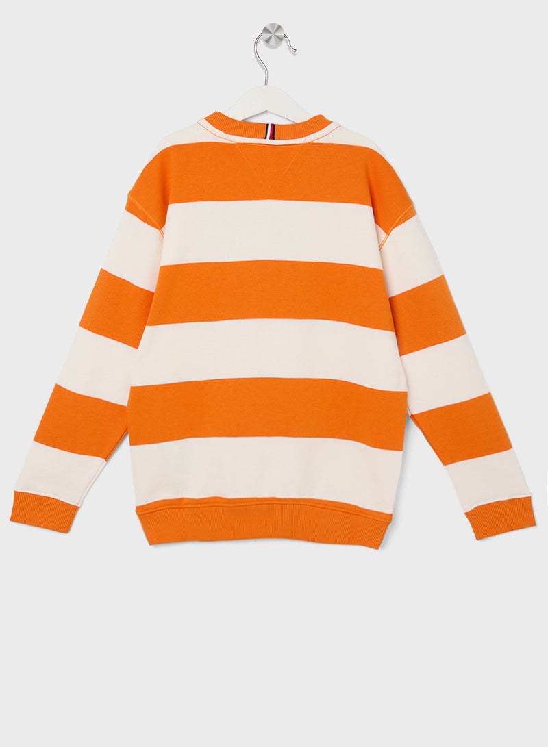 Youth Striped Sweatshirts