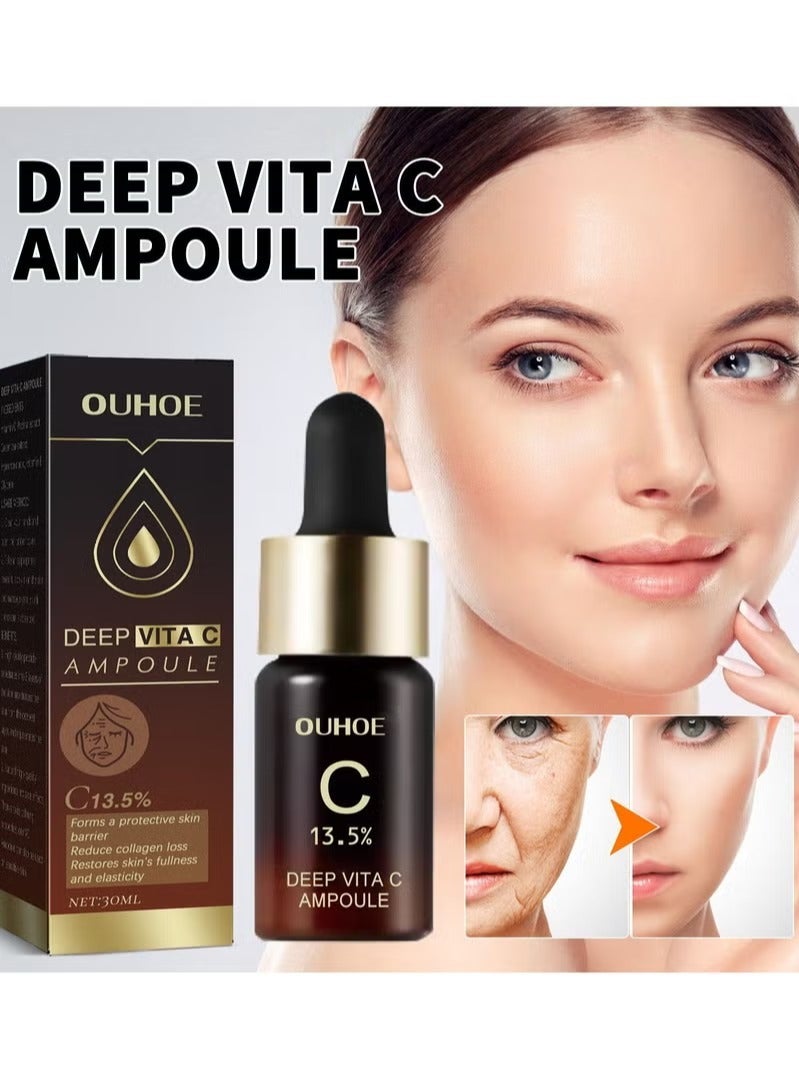 Deep Vita C Serum, 13.5% Pure Vitamin C, Helps Reduce Hyperpigmentation, Dark Spots, and Blemishes