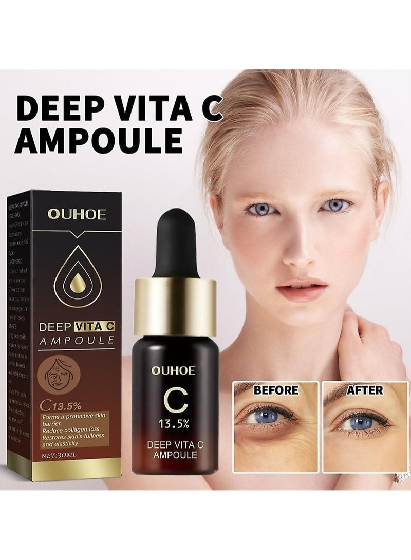 Deep Vita C Serum, 13.5% Pure Vitamin C, Helps Reduce Hyperpigmentation, Dark Spots, and Blemishes