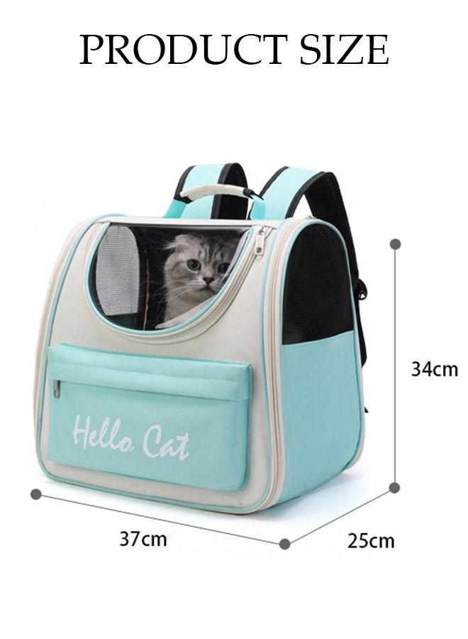 Cat Backpack Pet Carrier Backpack for Small Dogs Carrier with Ventilated Design Collapsible and Waterproof Pet Bag Carrier for Travel Hiking Outdoor