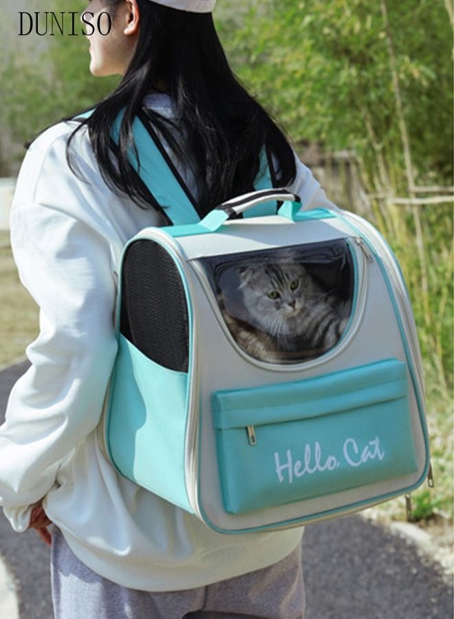 Cat Backpack Pet Carrier Backpack for Small Dogs Carrier with Ventilated Design Collapsible and Waterproof Pet Bag Carrier for Travel Hiking Outdoor