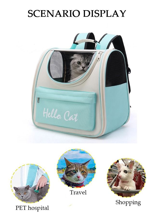 Cat Backpack Pet Carrier Backpack for Small Dogs Carrier with Ventilated Design Collapsible and Waterproof Pet Bag Carrier for Travel Hiking Outdoor