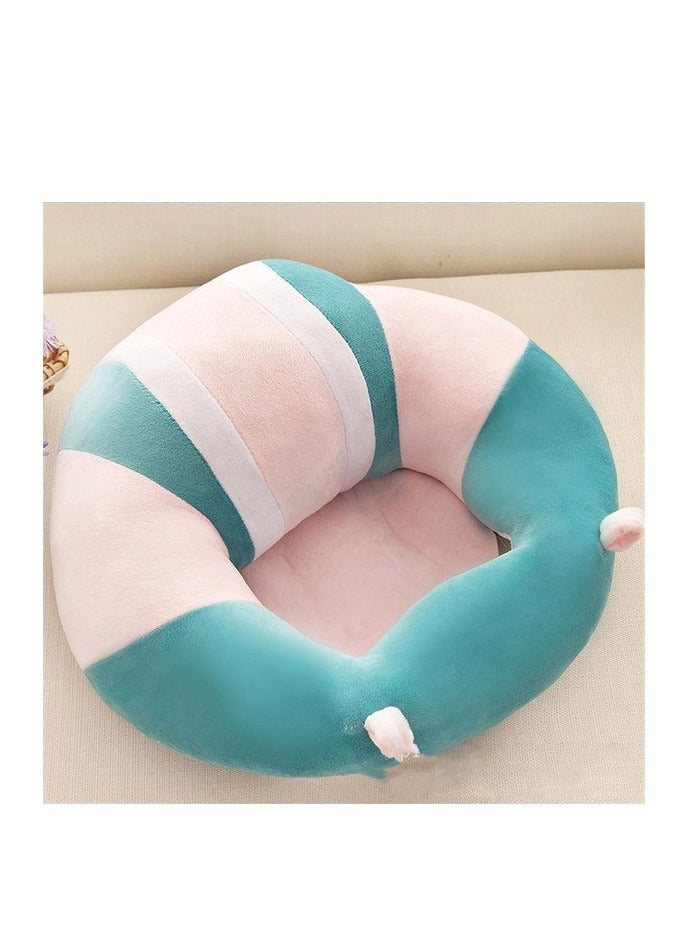 Plush Baby Seat Soft Stuffed Infant Learn Sit Sofa Chair Safe Baby Feeding Seat for Lunch Dinner Plush Educational Toys