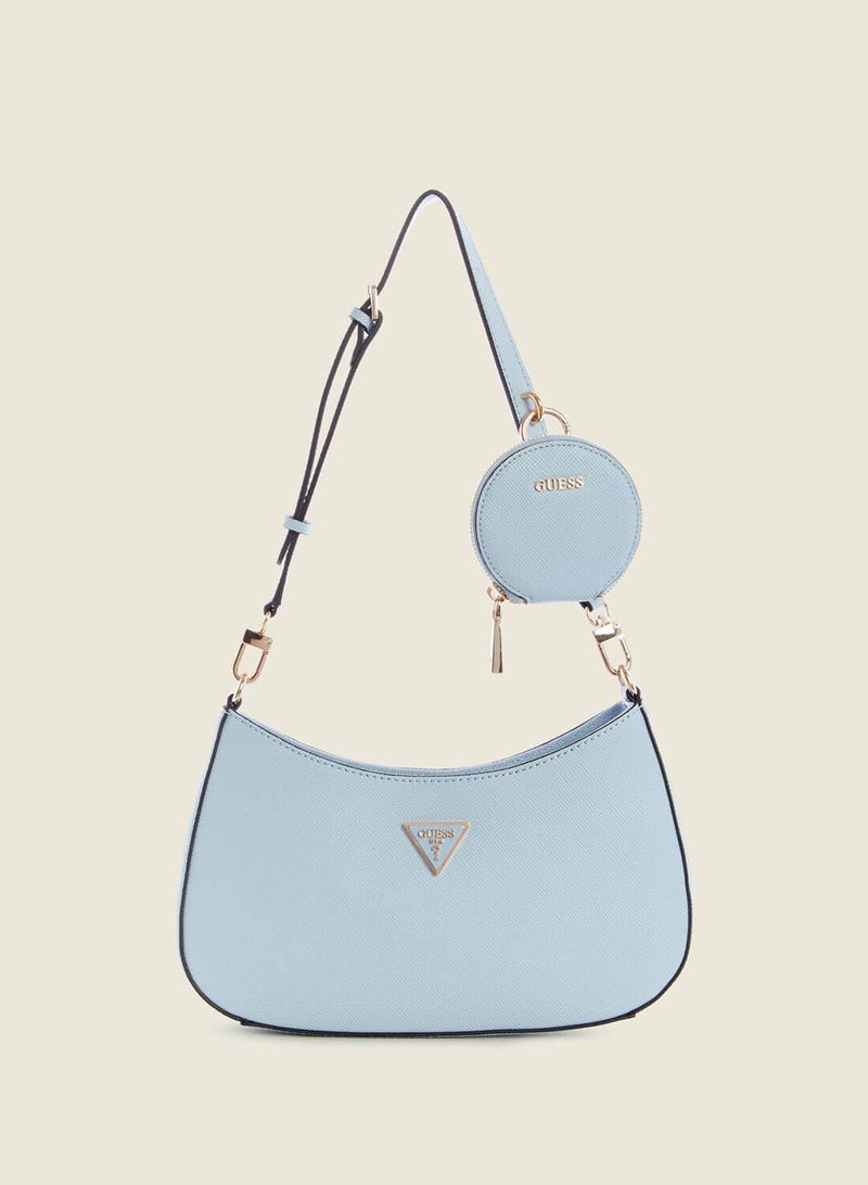 Guess Women's Pale Blue Alexie Shoulder Bag,Crossbody Bag VG841618