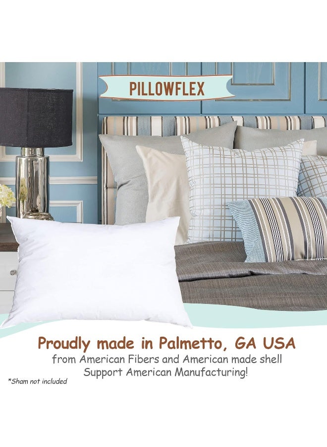 Synthetic Down Pillow Insert - 12x36 Down Alternative Pillow Ultra Soft Body Pillow Large Standard Body Bed Sleeping Pillow - 1 Decorative Pillow Form