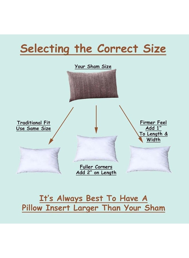 Synthetic Down Pillow Insert - 12x36 Down Alternative Pillow Ultra Soft Body Pillow Large Standard Body Bed Sleeping Pillow - 1 Decorative Pillow Form