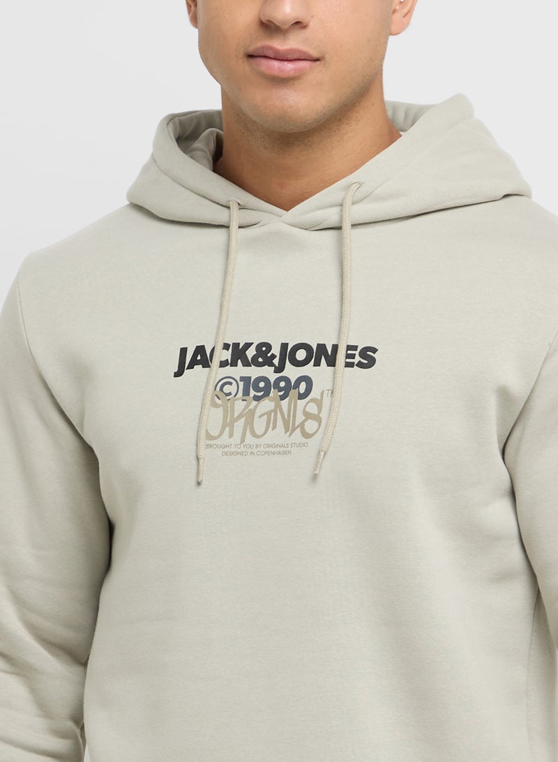 Jorbushwick Drawstring Logo Hoodie