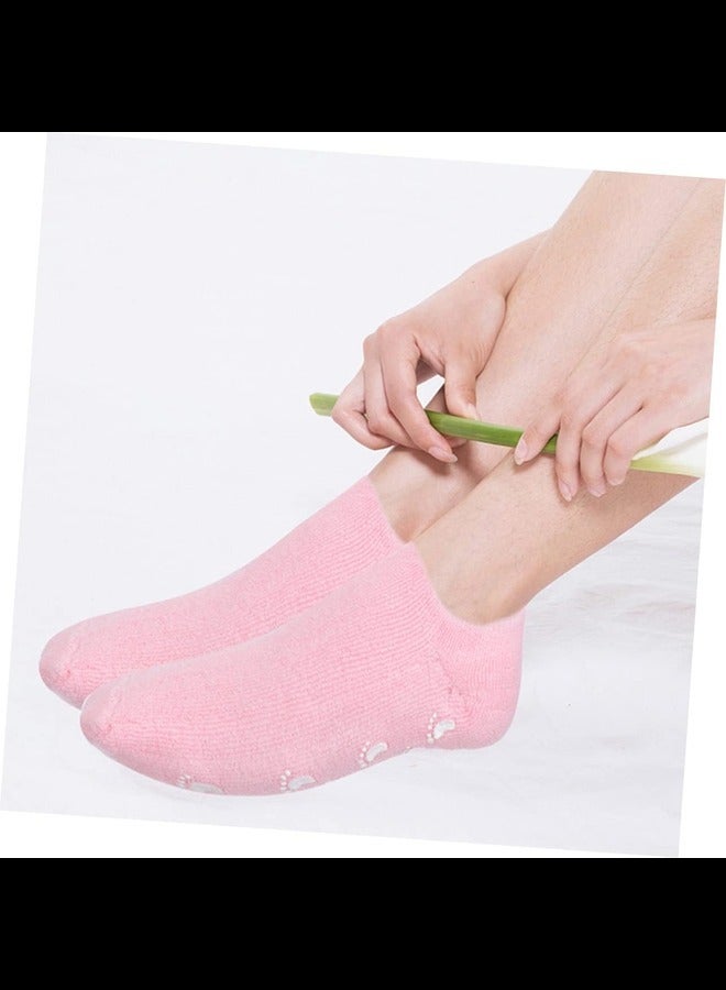 3 Pairs Foot Gel Socks Cotton-Spandex Facial Mask Miss Skin Care