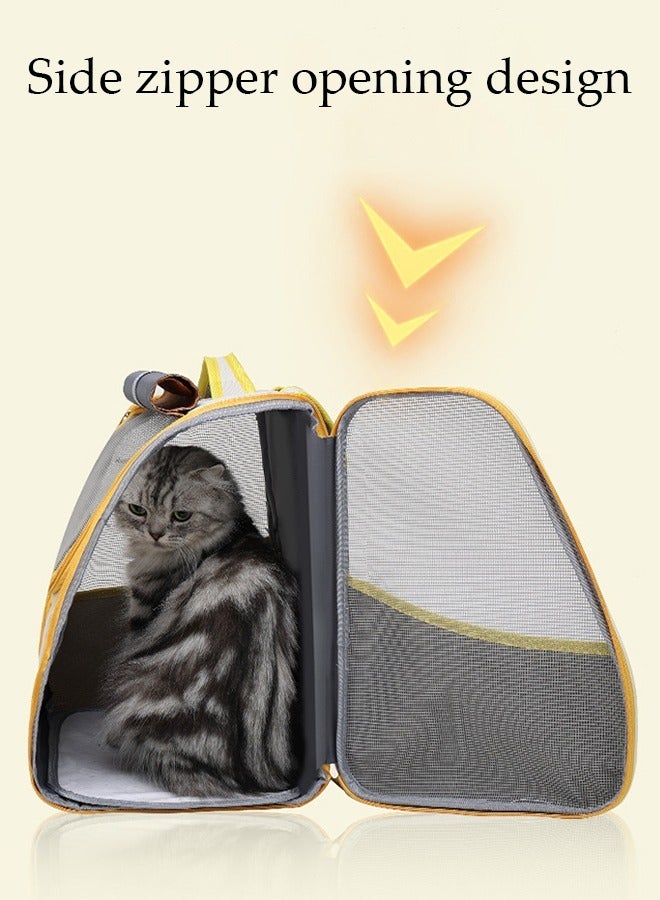 Cat Backpack Pet Carrier Backpack for Small Dogs Carrier with Ventilated Design Collapsible and Waterproof Pet Bag Carrier for Travel Hiking Outdoor