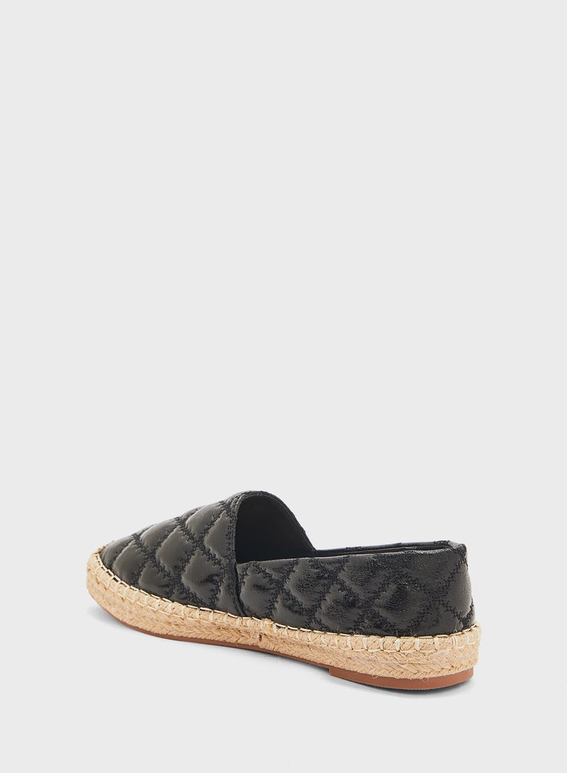 Crinkle Quilted Espadrille