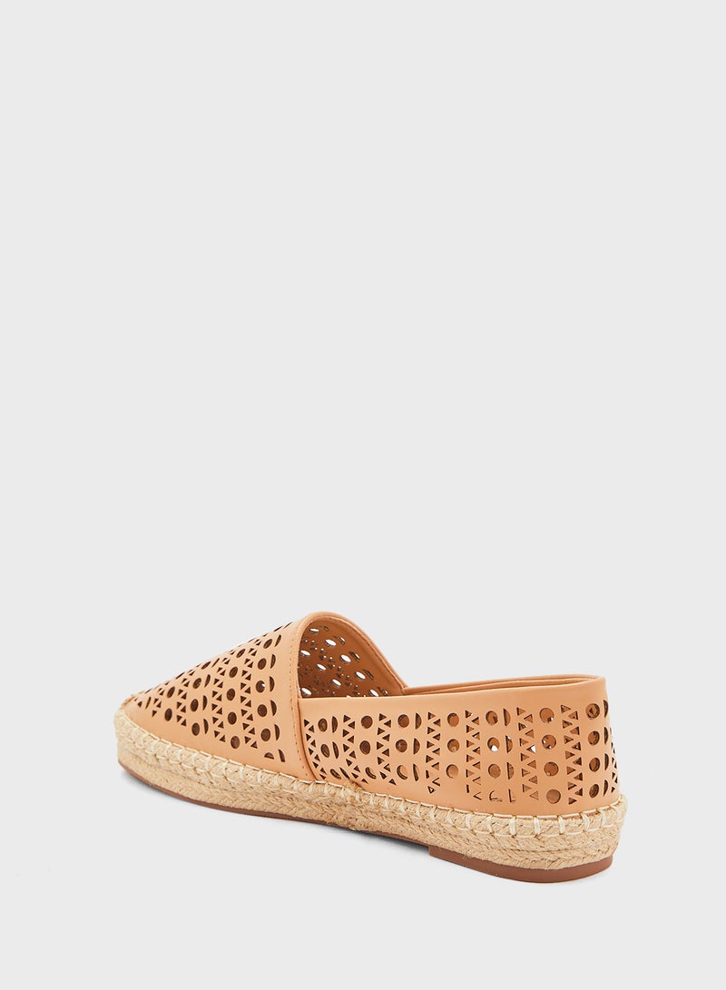 Laser Cut Out Espadrille