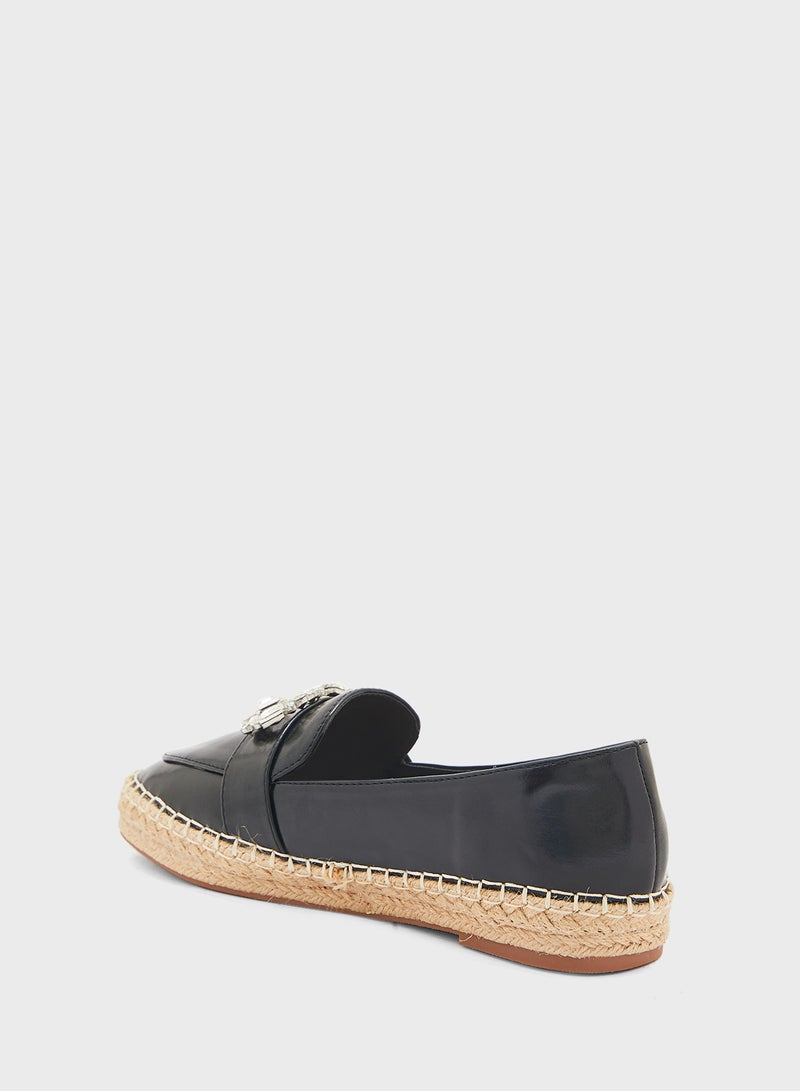 Diamante Trim Espadrille