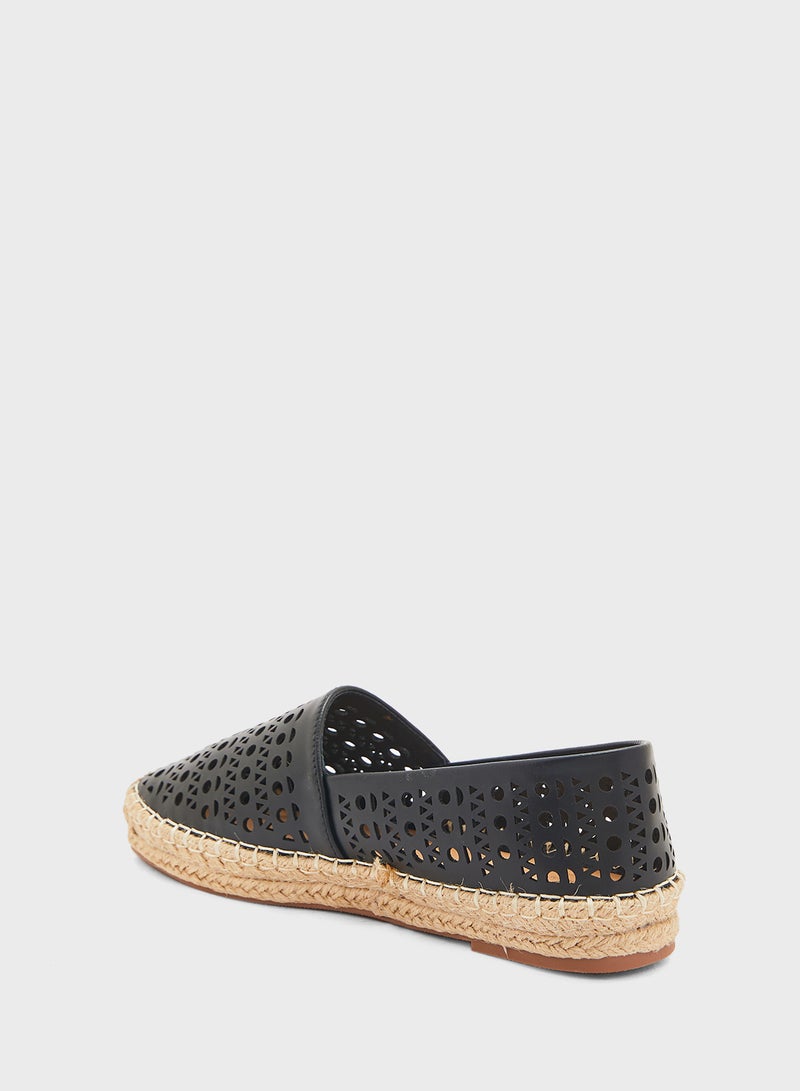 Laser Cut Out Espadrille