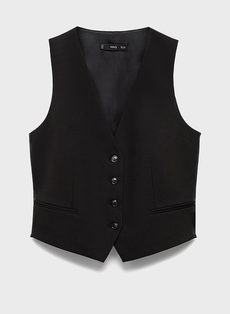 Suit With Buttons Waistcoat