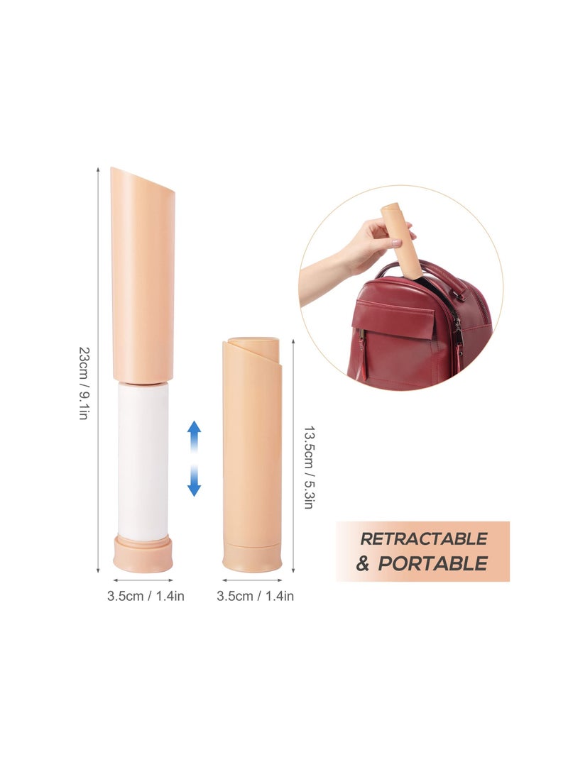 Retractable Lint Roller Mini Roller for Clothes Extra Sticky  Portable Sticky Travel Refillable Pet Hair Remover Dust with 3 Refills 180 Sheets Remove Hair