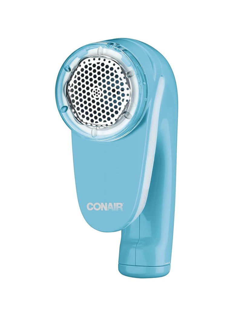 Conair Fabric Shaver and Lint Remover, Battery Operated Portable Fabric Shaver, Blue