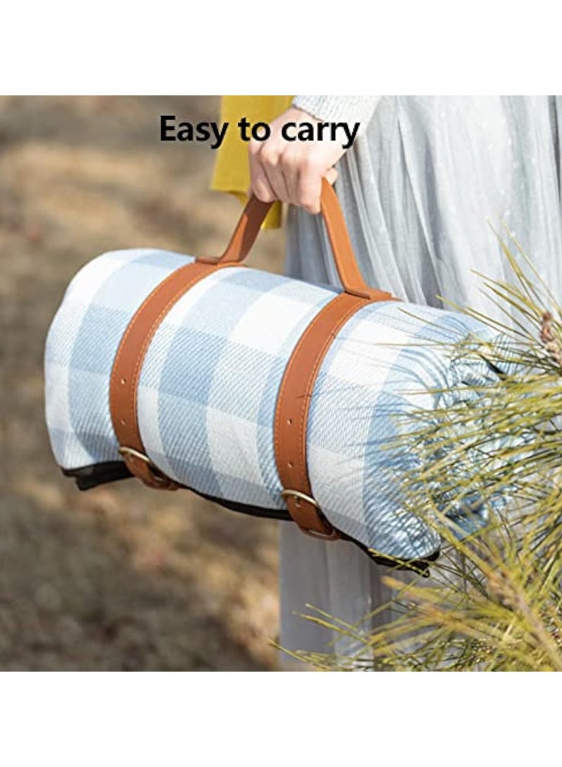 200*200cm Extra Large Picnic Mat, Foldable Portable Picnic Blanket, Outdoor Blanket, 3-Layer Waterproof Outdoor Picnic Mat, Perfect for Beach, Grass Camping