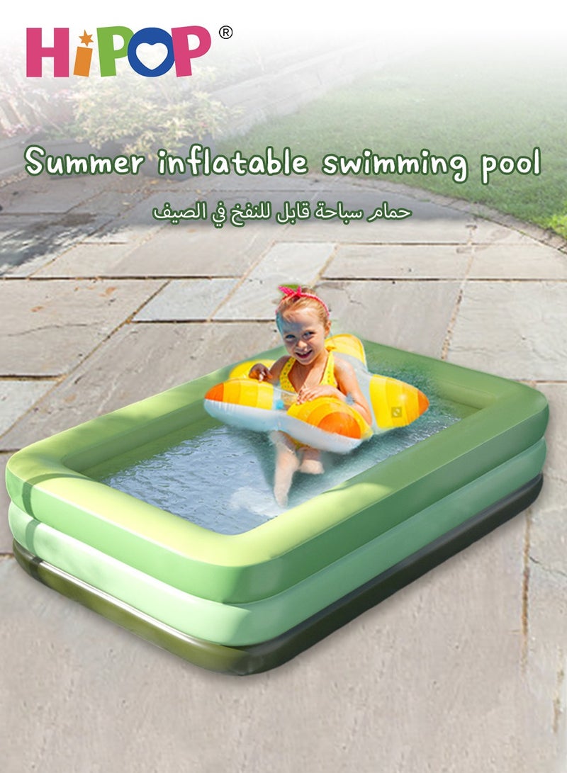 Inflatable Swimming Pool for Outdoor Play,150cm Strong PVC Material,Outdoor Large Kids Swimming Pool
