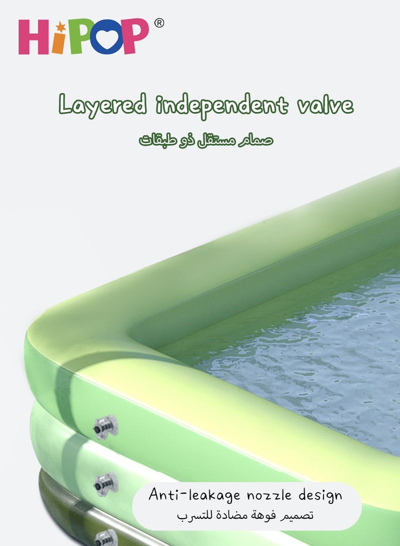 Inflatable Swimming Pool for Outdoor Play,150cm Strong PVC Material,Outdoor Large Kids Swimming Pool