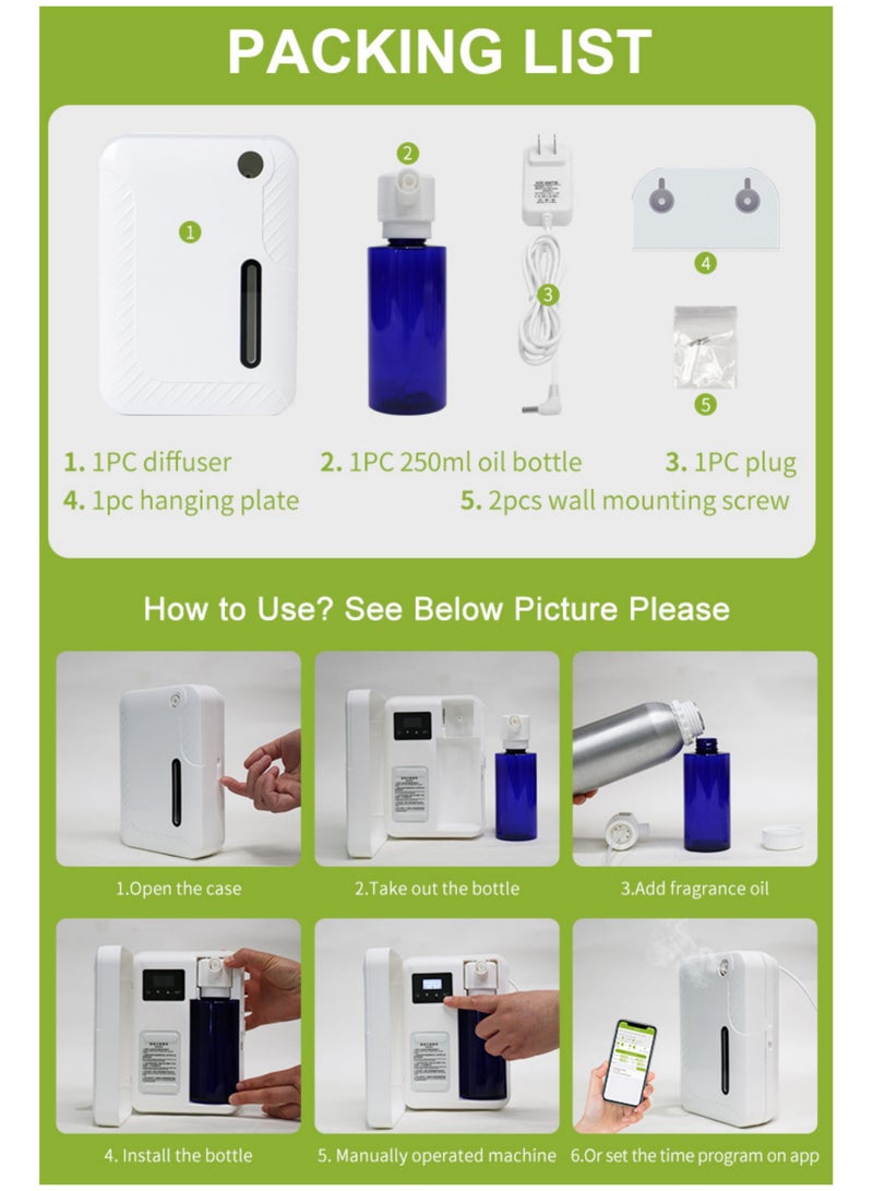 F200 Villa, Hotel, Living Room Air Perfuming Device, Can Be Connected To Bluetooth And Wifi Intelligent Operation, Can Be Remotely Operated