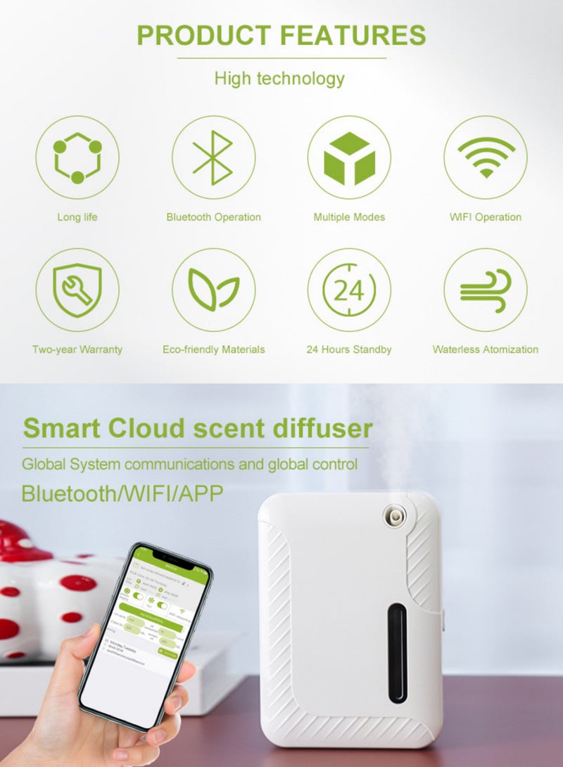 F200 Villa, Hotel, Living Room Air Perfuming Device, Can Be Connected To Bluetooth And Wifi Intelligent Operation, Can Be Remotely Operated