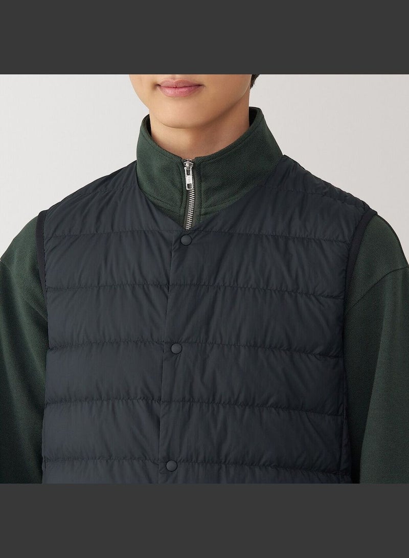 Light Weight Pocketable Collarless Down Vest