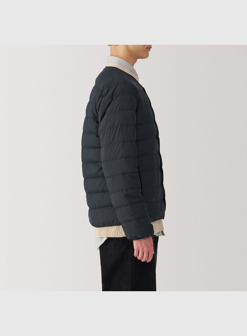 Light Weight Pocketable Collarless Down Jacket