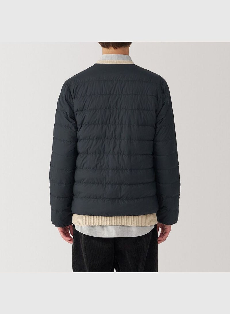 Light Weight Pocketable Collarless Down Jacket