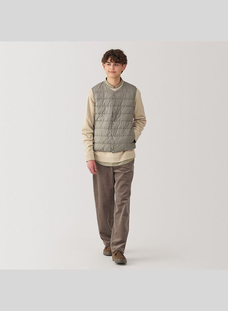 Light Weight Pocketable Collarless Down Vest