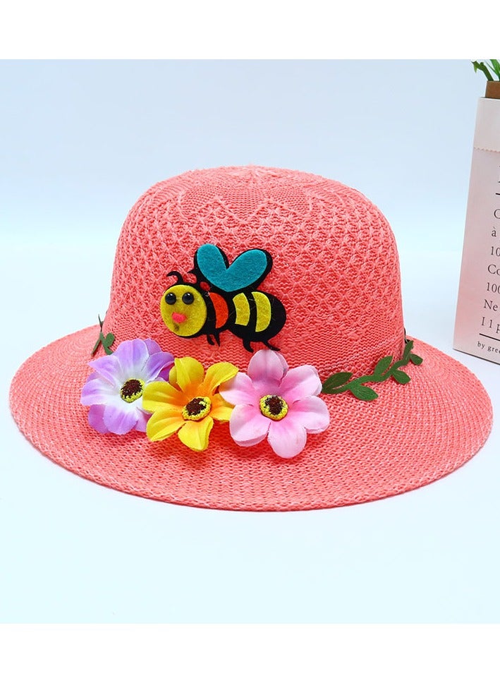 New 2-7-Year-Old Children's Cartoon Sunscreen Hat