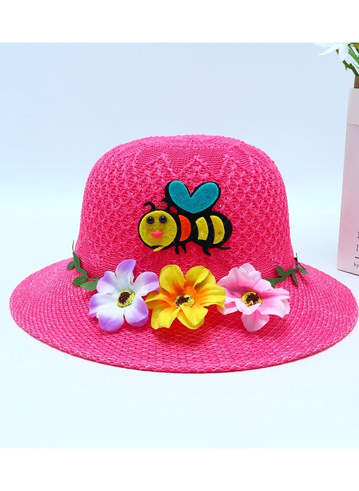 New 2-7-Year-Old Children's Cartoon Sunscreen Hat