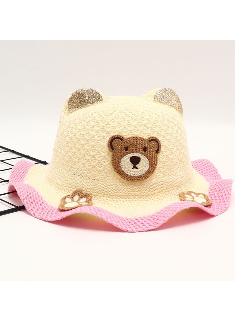 New 2-8-Year-Old Children's Cartoon Sunscreen Hat