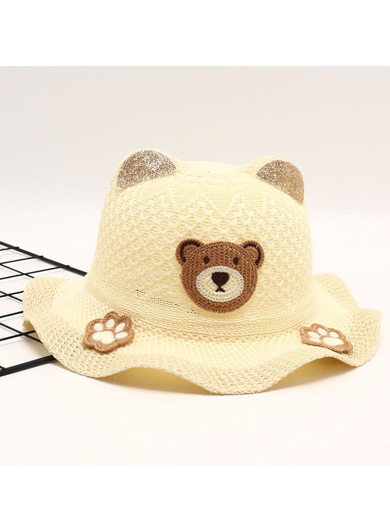 New 2-8-Year-Old Children's Cartoon Sunscreen Hat