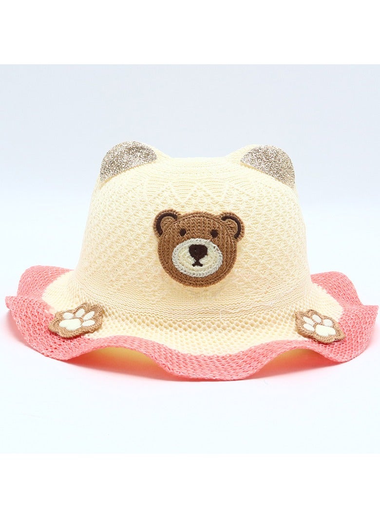 New 2-8-Year-Old Children's Cartoon Sunscreen Hat